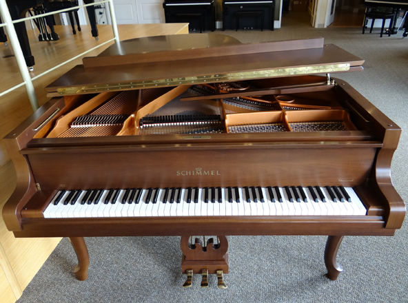 used schimmel grand piano lid low