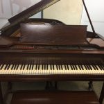 Used Grand Piano Chickering Brown Dark Walnut Wood Bonita Springs Naples Fort Myers