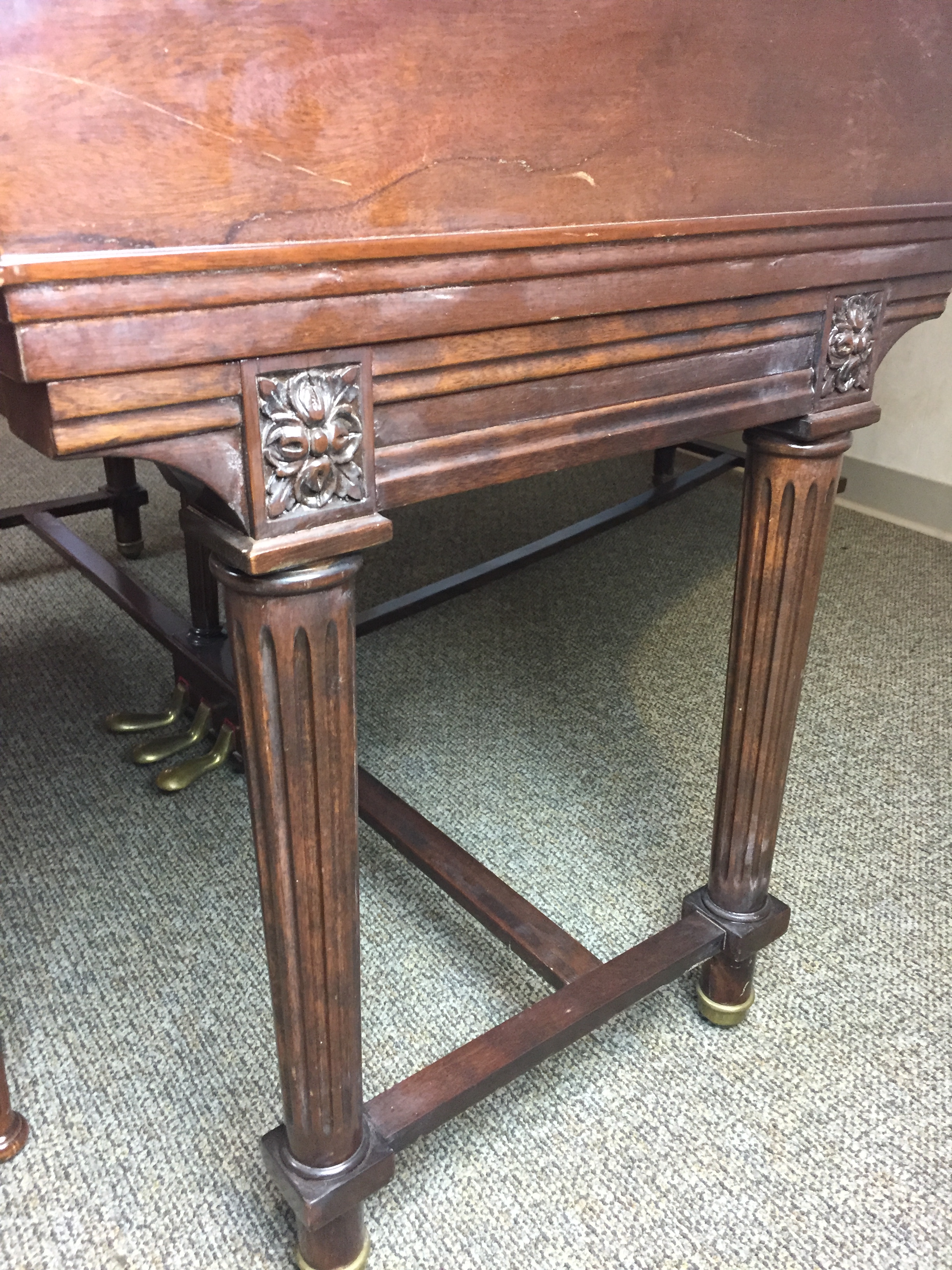 Used Grand Piano Chickering Brown Dark Walnut Wood Bonita Springs Naples Fort Myers