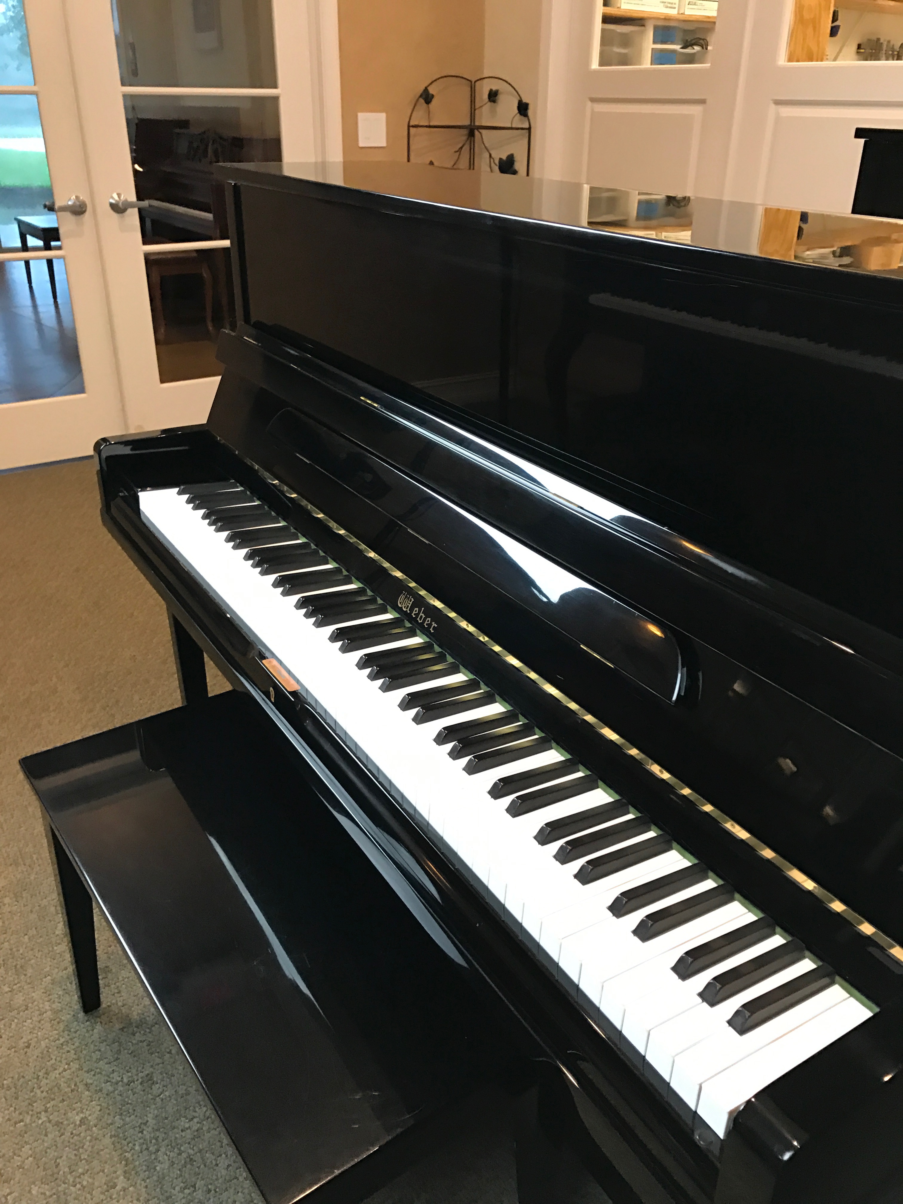 Used Upright Piano Weber Black Console Bonita Springs Naples Fort Myers